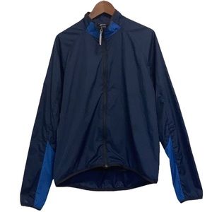 MEC Jacket Mens Large Blue Lightweight Cycling Full Zip
